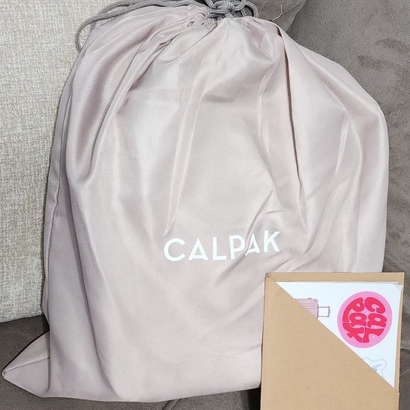 CALPAK Kaya Faux Leather Round Backback stone main image 4